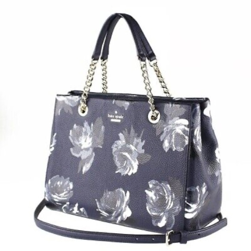 KATE SPADE BLUE FLORAL BAG